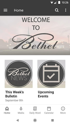 Screenshot of Bethel UPC