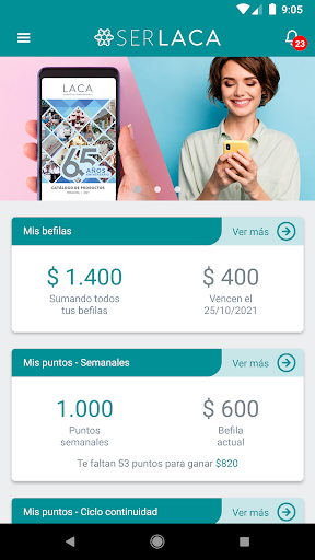 Android application SERLACA screenshort