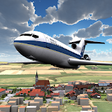 Airplane 3D flight simulator icon
