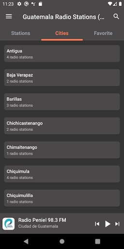 Guatemala Radio Stations (AM/F Screen 2