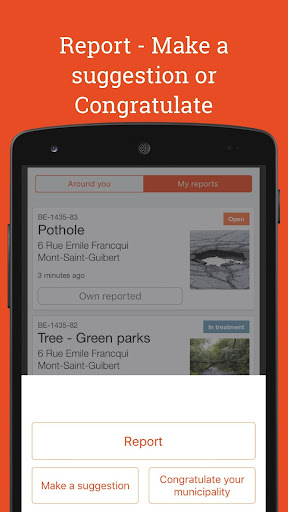 Android application Betterstreet screenshort