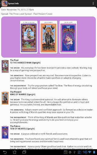 Screenshot of Enchanted Tarot