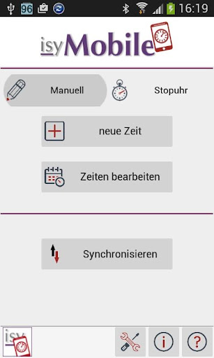 Android application isyMobile screenshort