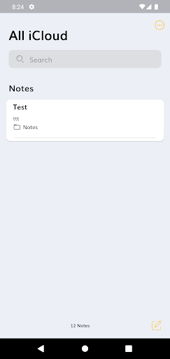 Android application Advance note screenshort