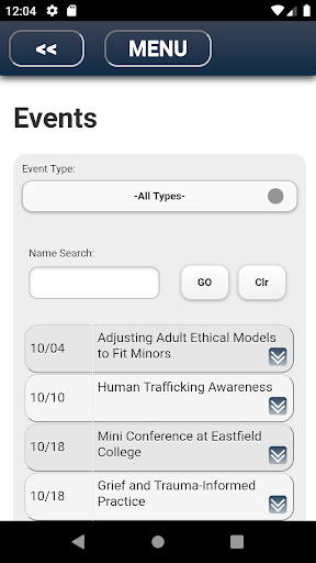 TCA Mobile App Screen 3