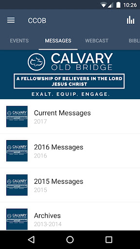 Screenshot of Calvary Chapel Old Bridge