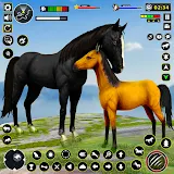 Virtual Wild Horse Family Game icon