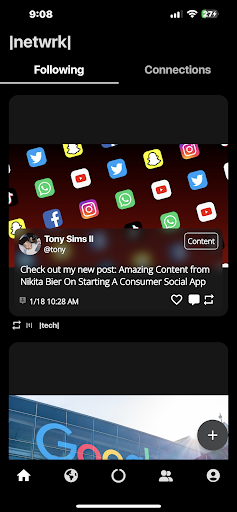Android application netwrk screenshort