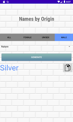 Random Generators Screen 3