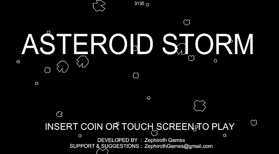 Снимак екрана астероидне олује