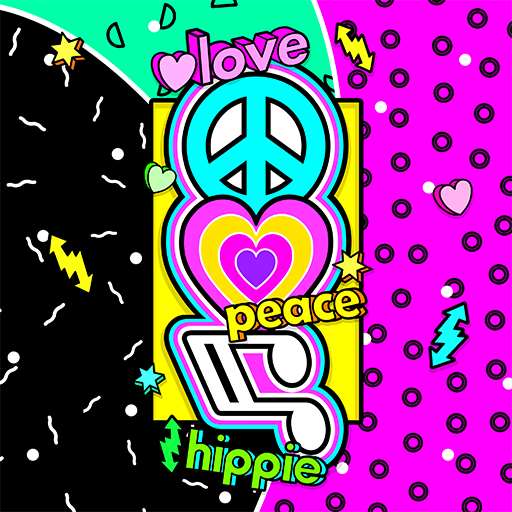 Peace Love Music - Wallpaper logo
