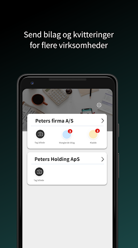 Android application MX-Regnskab screenshort
