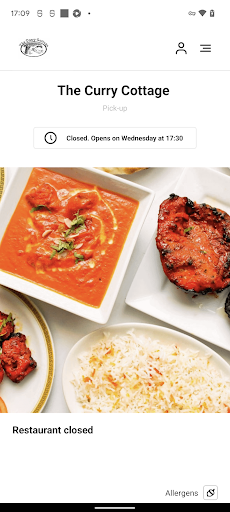 Android application The Curry Cottage Beckenham screenshort