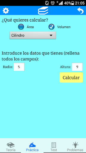 Áreas y volúmenes Screen 2