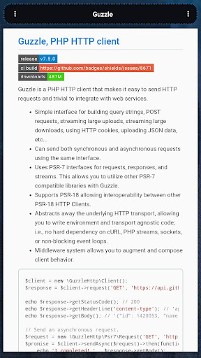Screenshot of PHP Libraries and Compiler