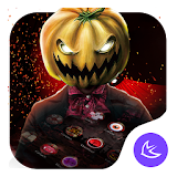 Red Scary Pumpkin Halloween theme🎃 icon