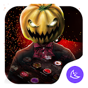 Red Scary Pumpkin Halloween theme🎃  Icon