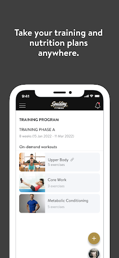 Spalding Fitness Coaching Screen 3