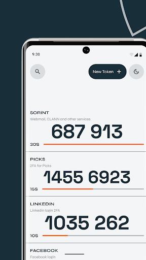 Android application Easy 2FA screenshort
