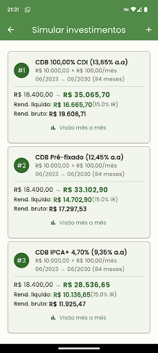 ContaCerta Simulador Realtime Screen 2