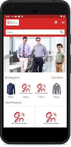 Android application GM Fashions screenshort