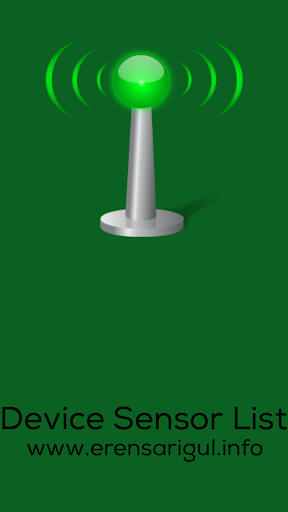 Android application Get Device Sensor List screenshort