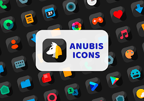 Anubis Black – Icon Pack (Paid) v3.3 v3.3  poster 8
