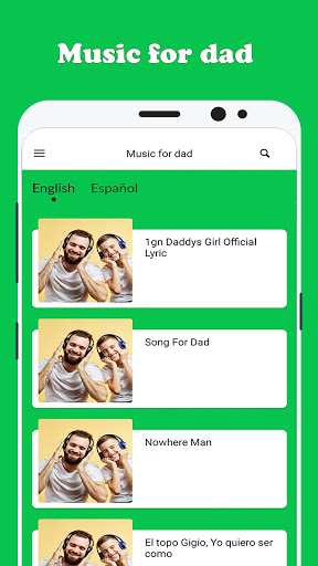 Fathers Day app Music Screen 3