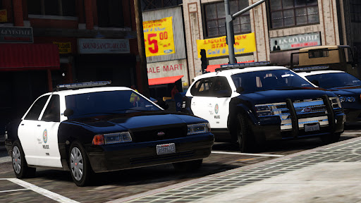 Android application Police Car Driving Simulator screenshort