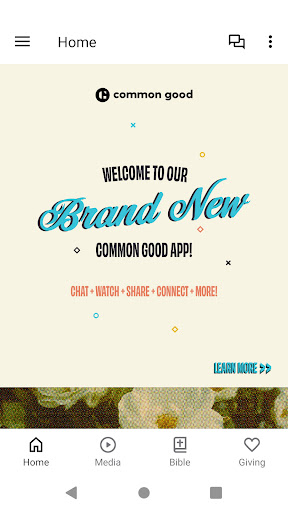 Android application Common Good Church screenshort