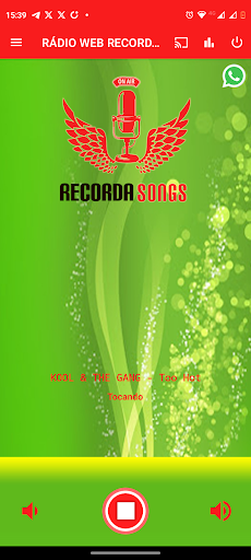 Android application RÁDIO WEB RECORDASONGS screenshort