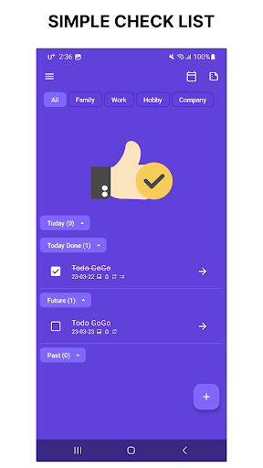 EasyToDo - CheckList Screen 3
