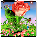 Cover Image of ดาวน์โหลด 3D Vintage Rose Theme 1.1.8 APK