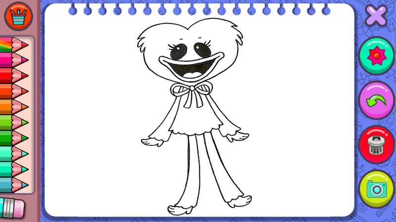 Desenho para colorir Poppy Playtime Halloween : Mommy Long Legs 2