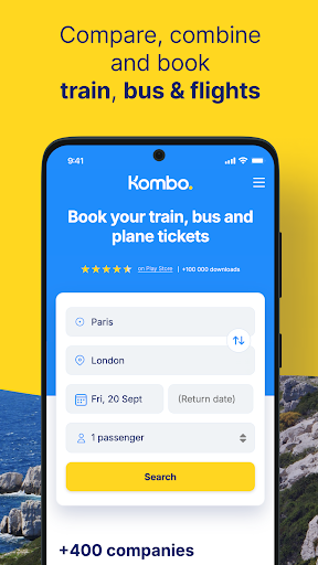 Kombo: Train, Bus & Flights Screen 2