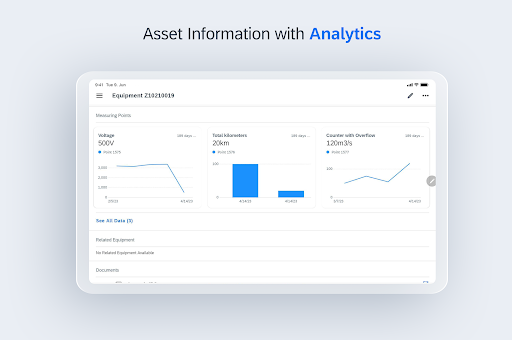 Screenshot of SAP Service and Asset Manager