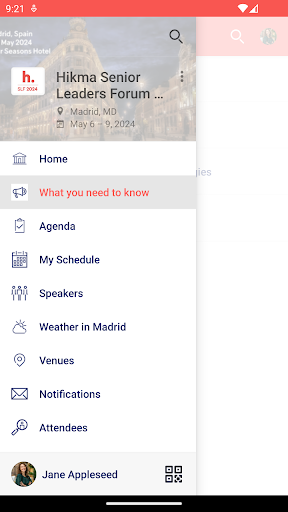 Android application Hikma SLF 2024 screenshort