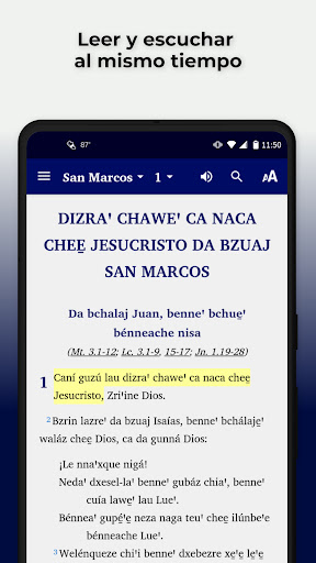 Android application Zapotec Tabaa Bible screenshort