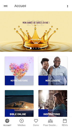 Android application Destinee Eglise screenshort