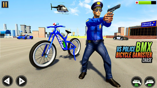 US Police BMX Bicycle Street Gangster Crime Games  Screenshots 1