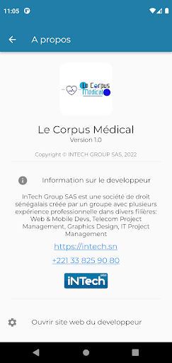 Android application Le Corpus Médical screenshort