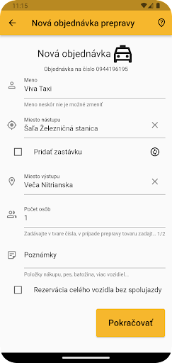 Viva Taxi Slovensko Screen 2