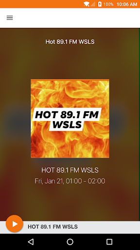 Android application Hot 89.1 FM WSLS screenshort