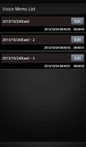 Voice Memo (Recording Widget) Screen 2
