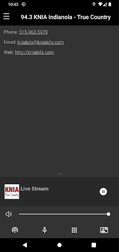 KNIA 94.3 Screen 3