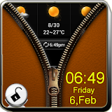 Leather Zipper  Lock Screen icon