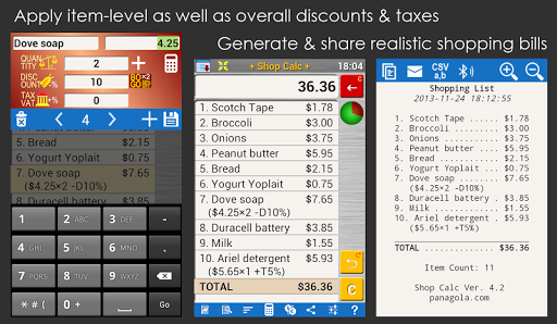 Screenshot of Shopping List Grocery & Budget