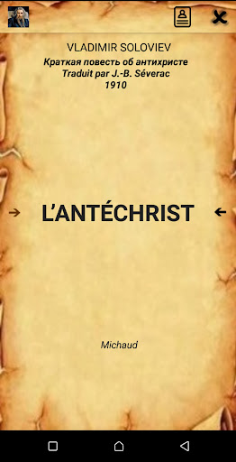 Android application L' Antéchrist - Soloviev screenshort
