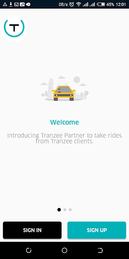 Tranzee Driver Screen 2
