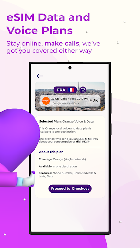 ZIM: eSIM Voice & Data Plans Screen 3
